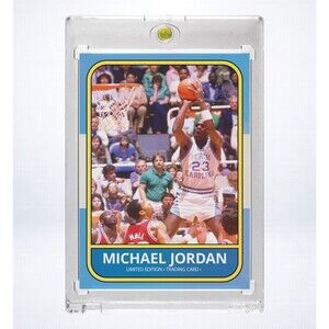 Michael Jordan Custom Holographic Art Card North Carolina 1986 Design 3 of 20